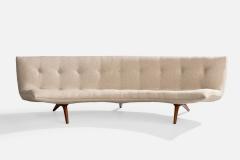 Vladimir Kagan Sofa with Walnut Fabric USA 1960s - 4772359