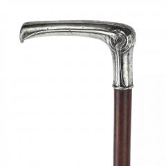 Walking Cane With A Silver Handle In The Art Nouveau Style Russia - 4781675