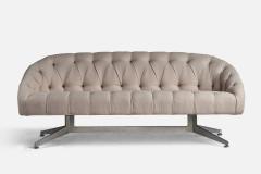 Ward Bennet Sofa with Aluminium and Fabric USA 1950s - 4772396