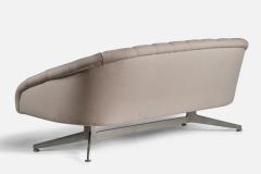 Ward Bennett Sofa with Fabric and Aluminium USA 1950s - 4772400