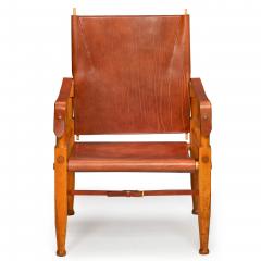 Wilhelm Kienzle Beechwood and Leather Safari Chair Wilhelm Kienzle - 4469704