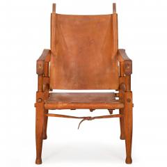 Wilhelm Kienzle Leather and Oak Safari Chair Wilhelm Kienzle ca 1950 - 4469677