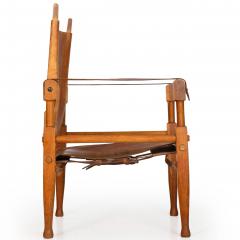 Wilhelm Kienzle Safari Chair in Leather and Oak Wilhelm Kienzle - 4469713