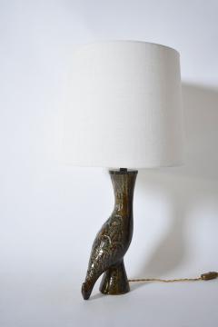 Zoomorphic bird ceramic lamp 1970s  - 4539395
