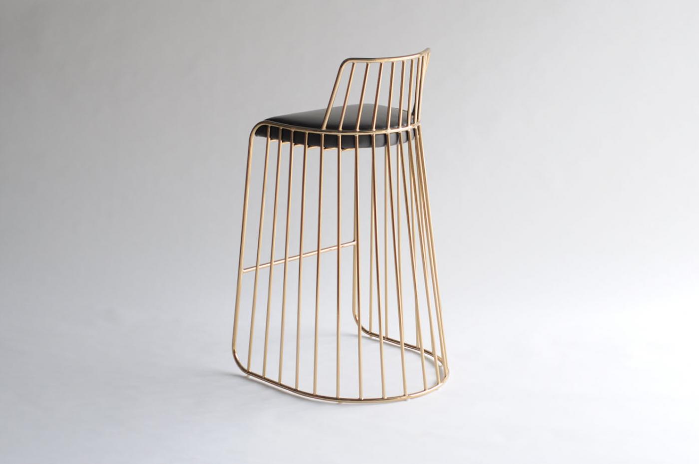 Phase Design Bride's Veil Bar & Counter Stool With Back