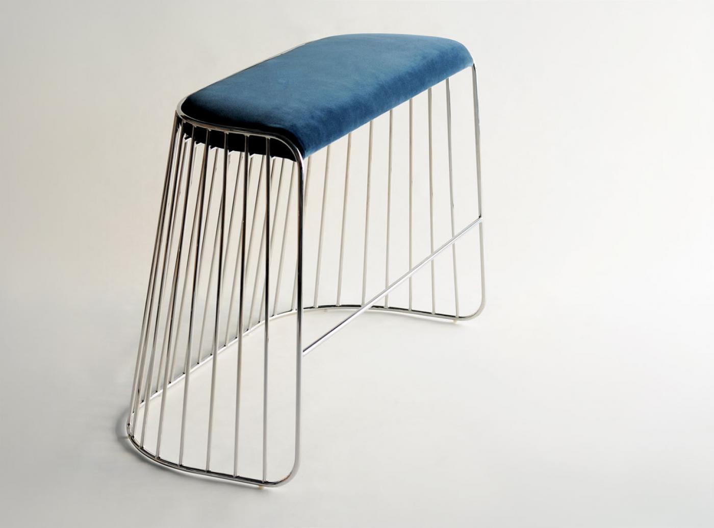 Phase Design Bride's Veil Double Bar Stool