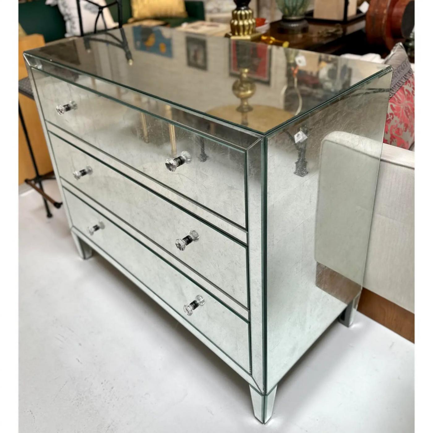 Restoration Hardware Restoration Hardware Mirrored Art Deco Style