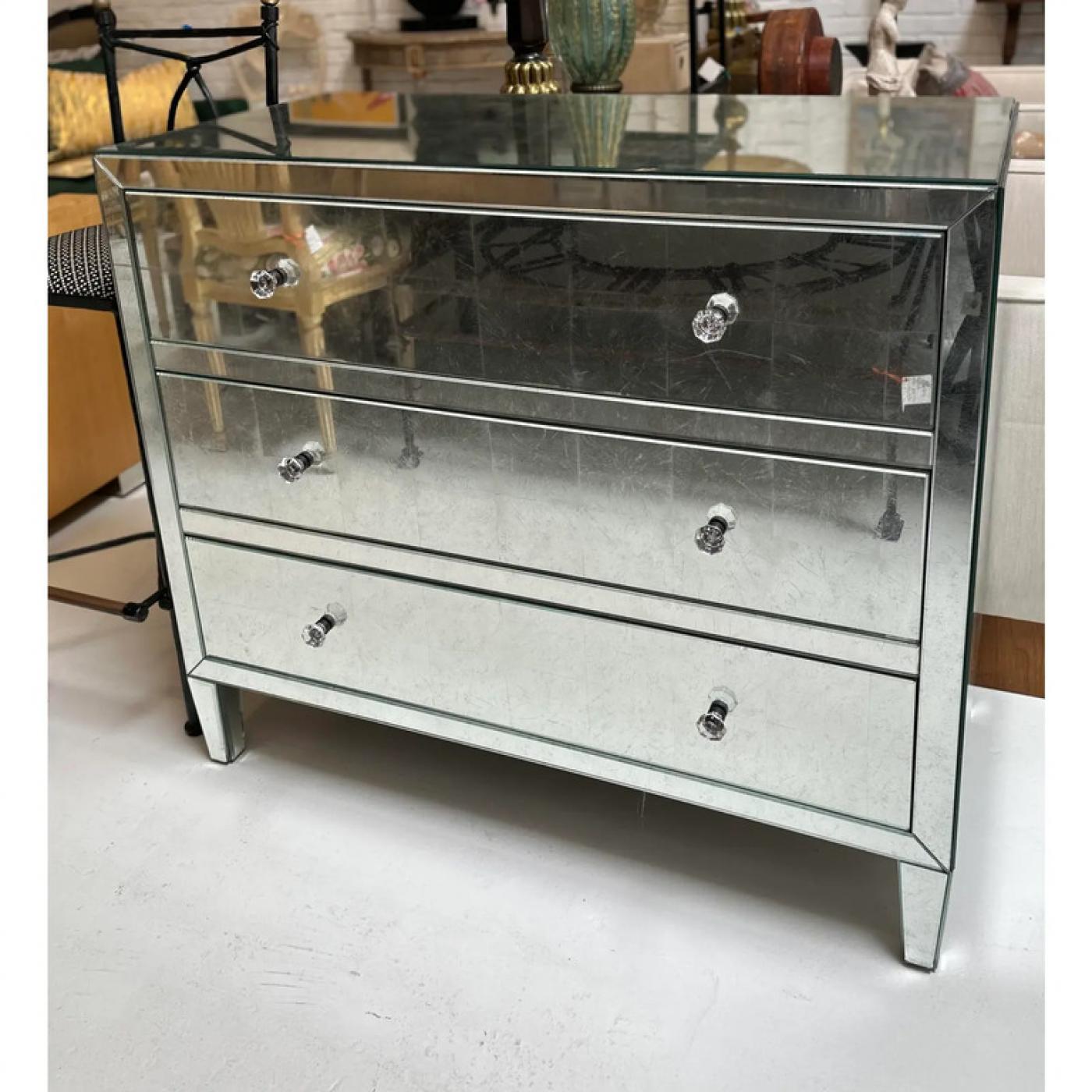 Restoration Hardware Restoration Hardware Mirrored Art Deco Style