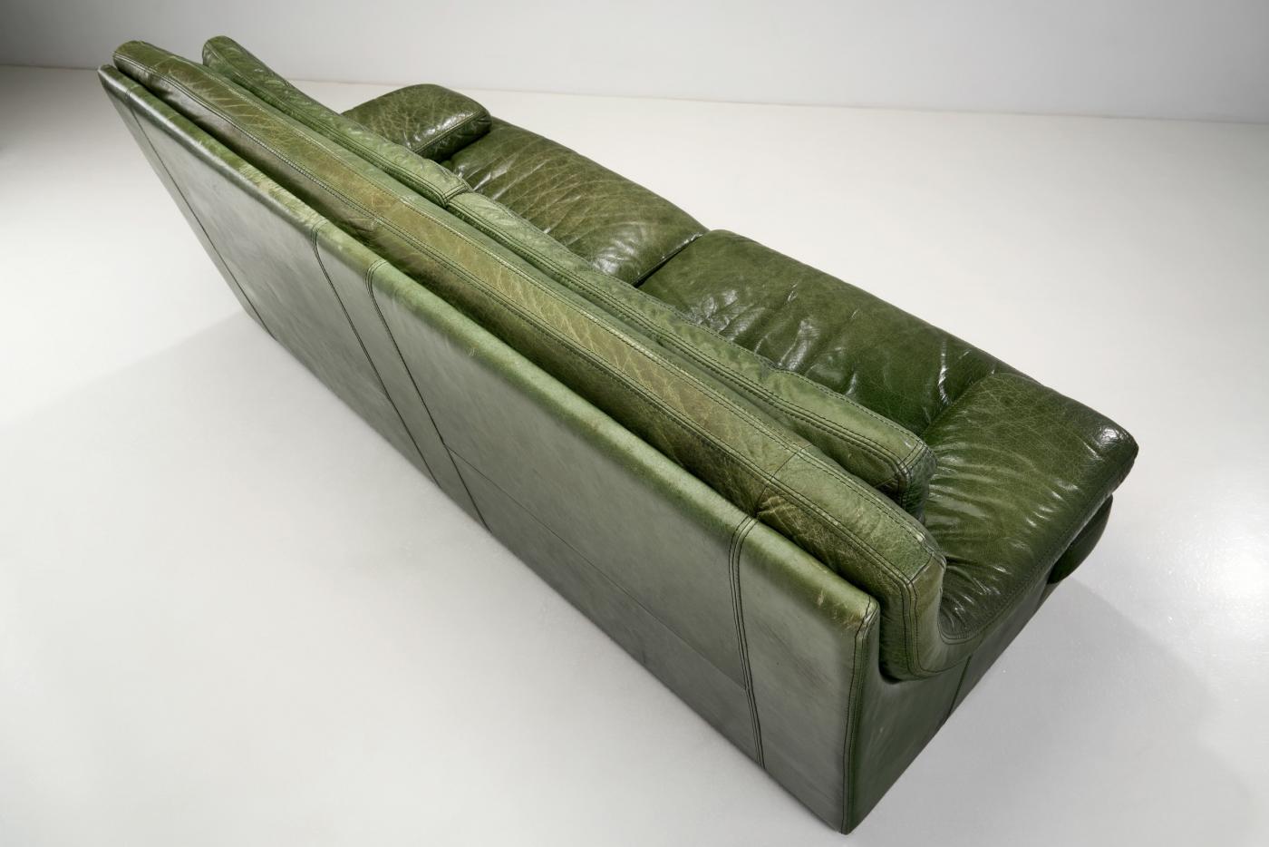 Roche Bobois Italian Leather Sofa by Roche Bobois, Italy 1960s