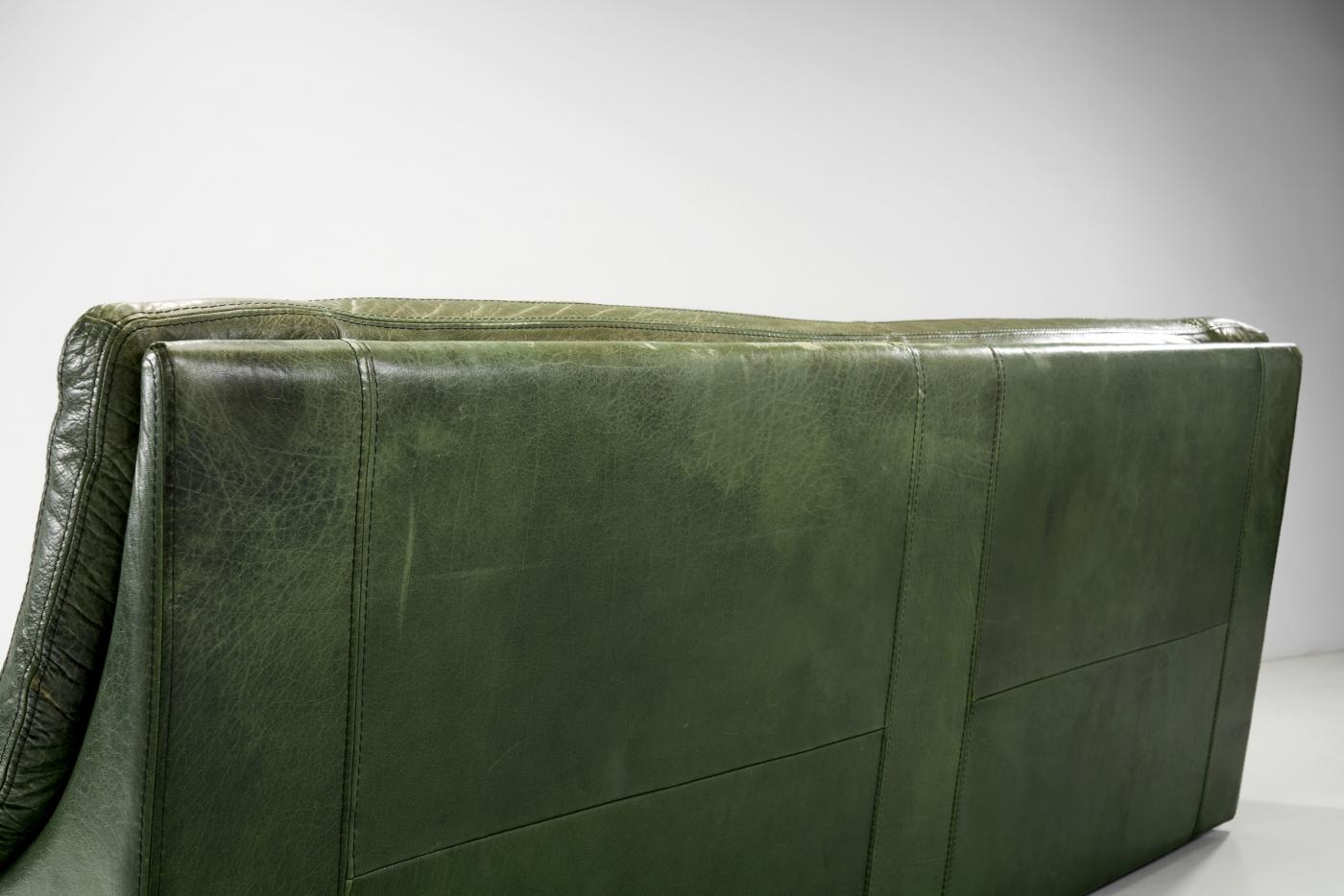 Roche Bobois Italian Leather Sofa by Roche Bobois, Italy 1960s