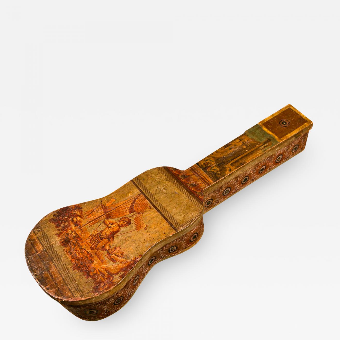 Klik Overtreden Omtrek Rare 18th Century Italian Neoclassical Guitar Case