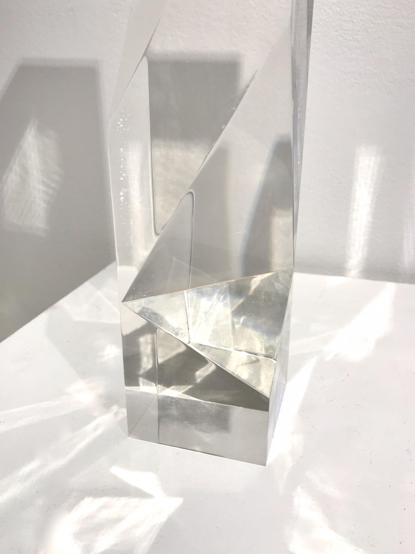 Alessio Tasca LUCITE TOTEM PRISM SCULPTURE