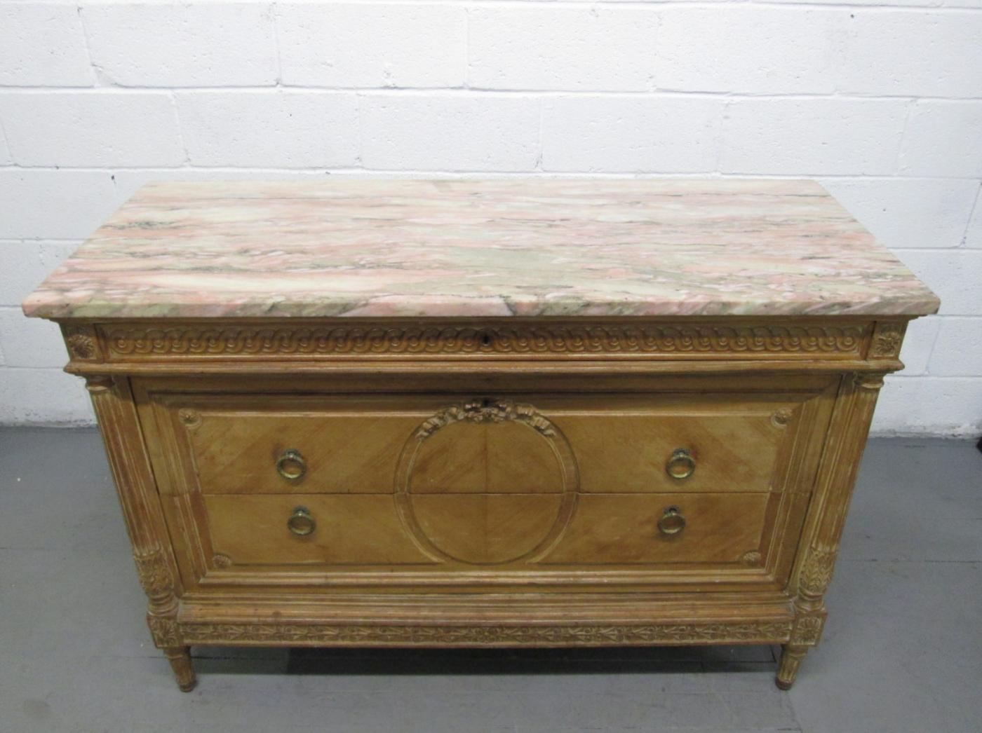 Antique French Marble Top Dresser