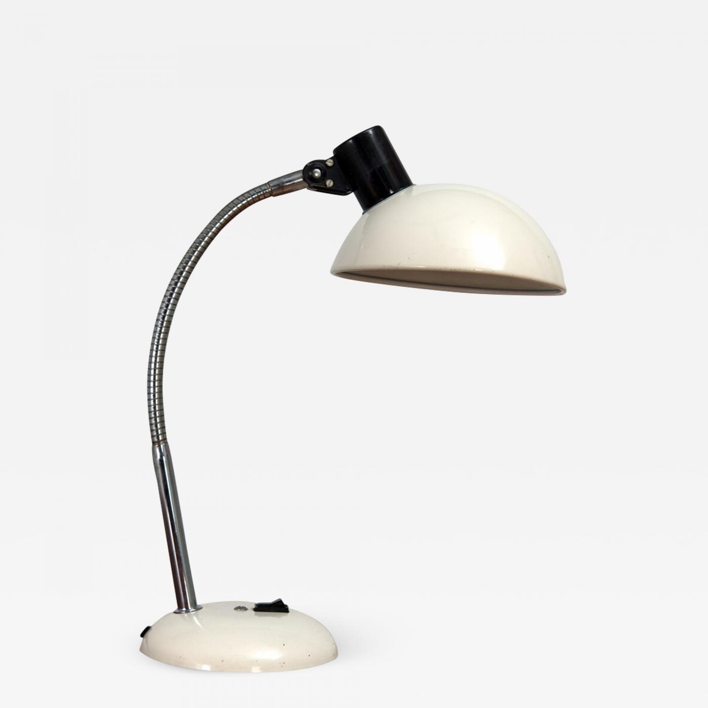 Brun pop hvid Bauhaus-Style Desk Lamp