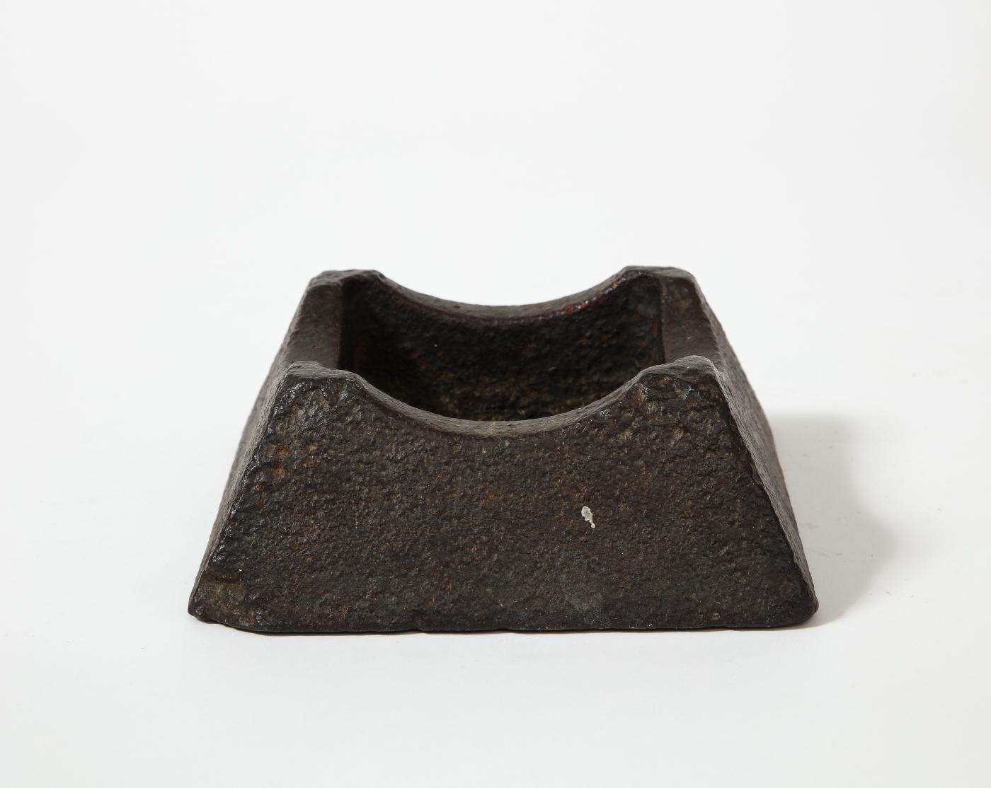 Cast Iron Industrial Ashtray Marked "Survey Bureau"