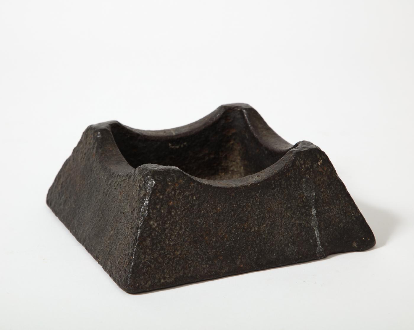 Cast Iron Industrial Ashtray Marked "Survey Bureau"