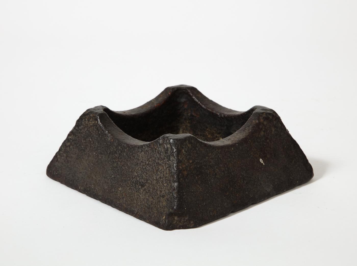 Cast Iron Industrial Ashtray Marked "Survey Bureau"