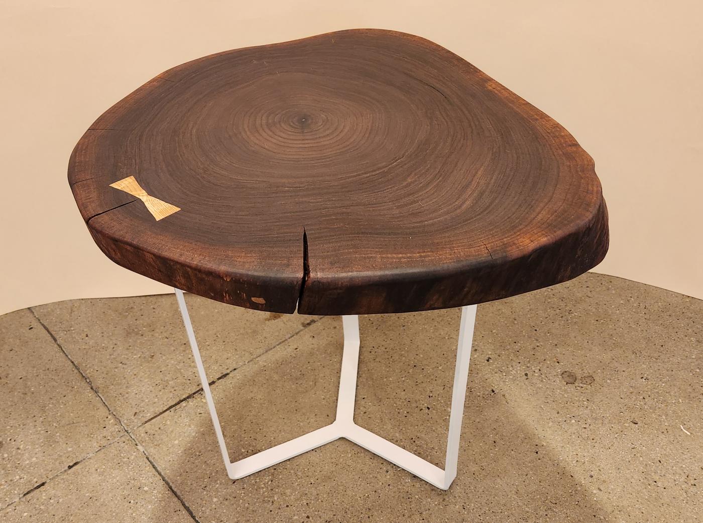 Creation Therrier Live Edge Wood Slab Coffee Table