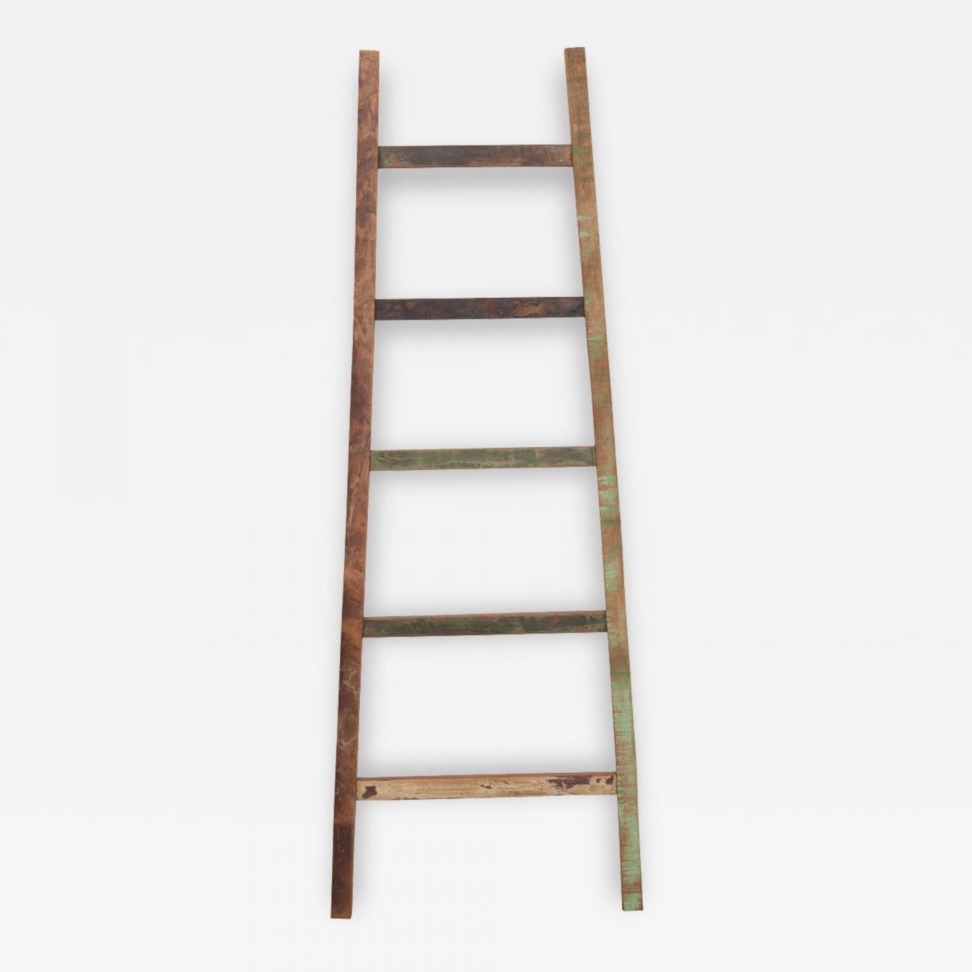 Machtigen esthetisch zwaan English Vintage Painted Farm Ladder