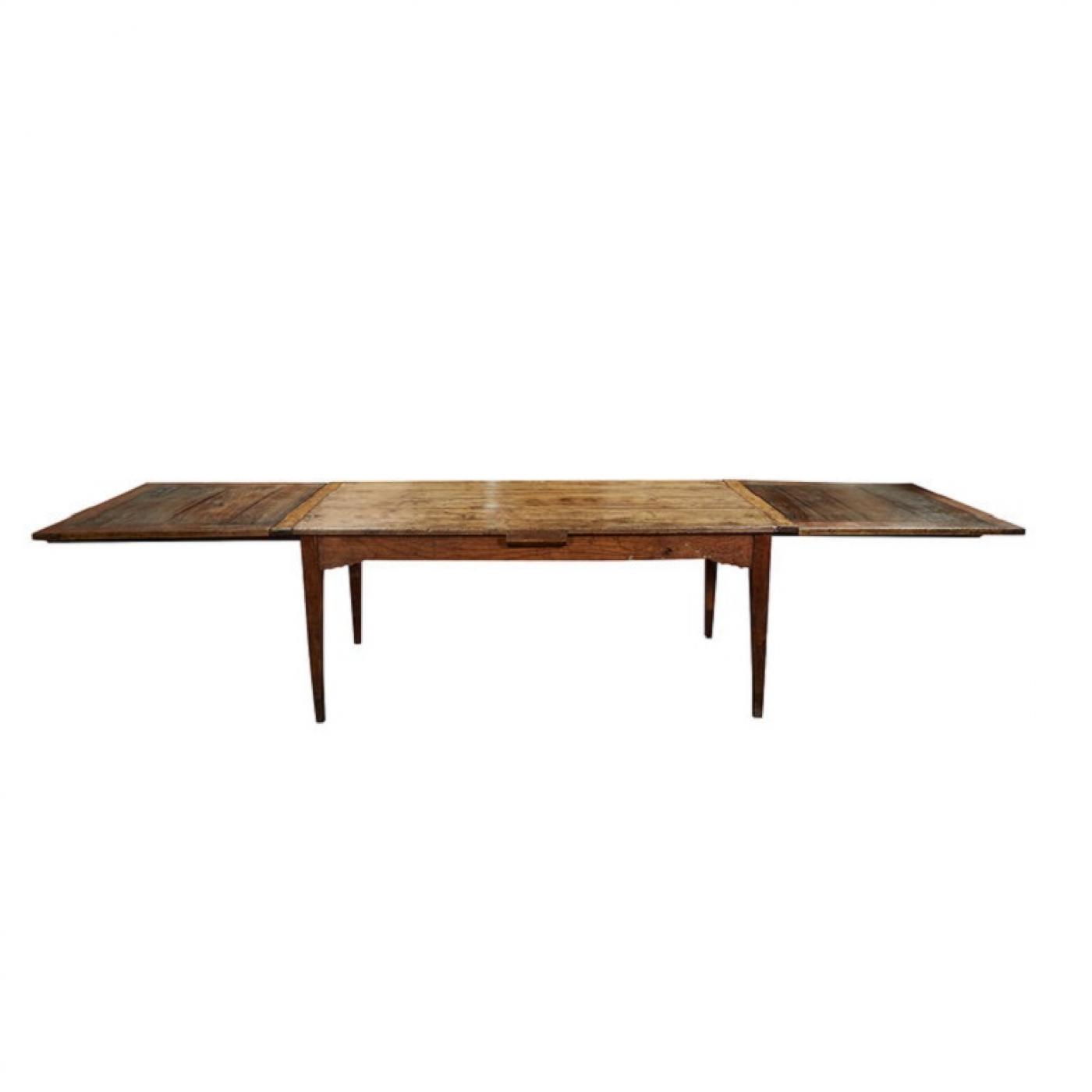 French Country Dining Table with Pull Out Leaves