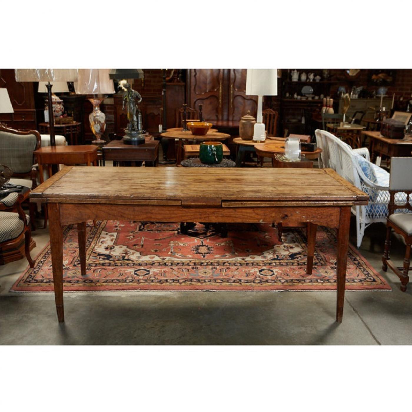 French Country Dining Table with Pull Out Leaves