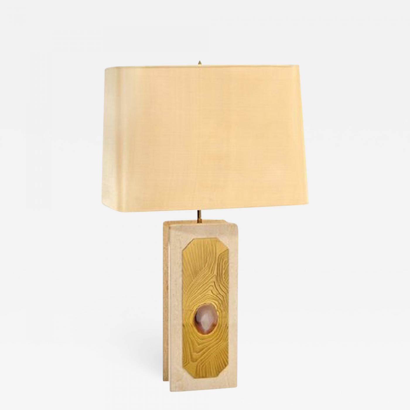 Georges Mathias - Marble Lamp by Georges Mathias