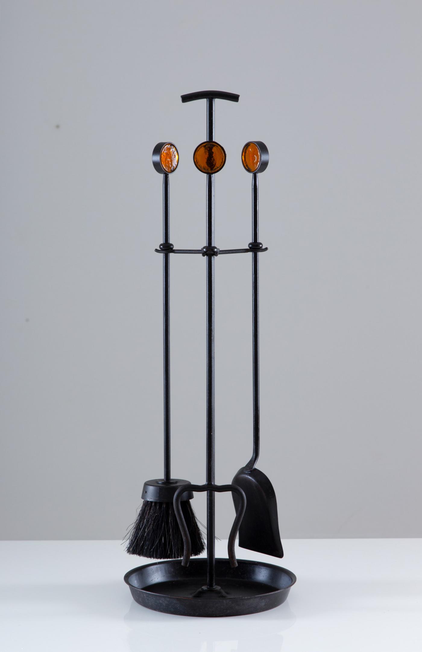 Gunnar Ander - Midcentury Scandinavian Fireplace Tools by Ystad Metall