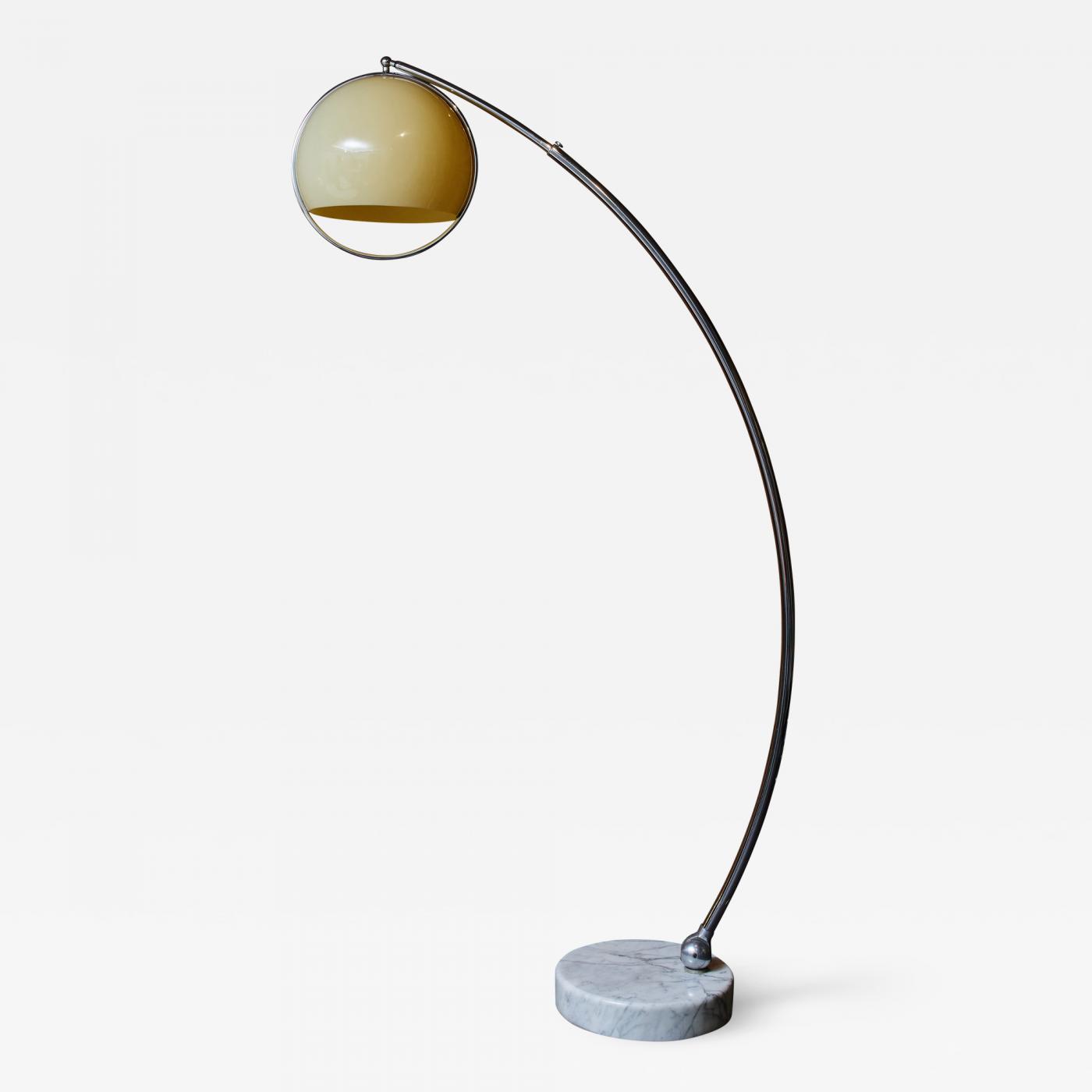 Large Arc Floor Lamp with Acrylic Diffuser