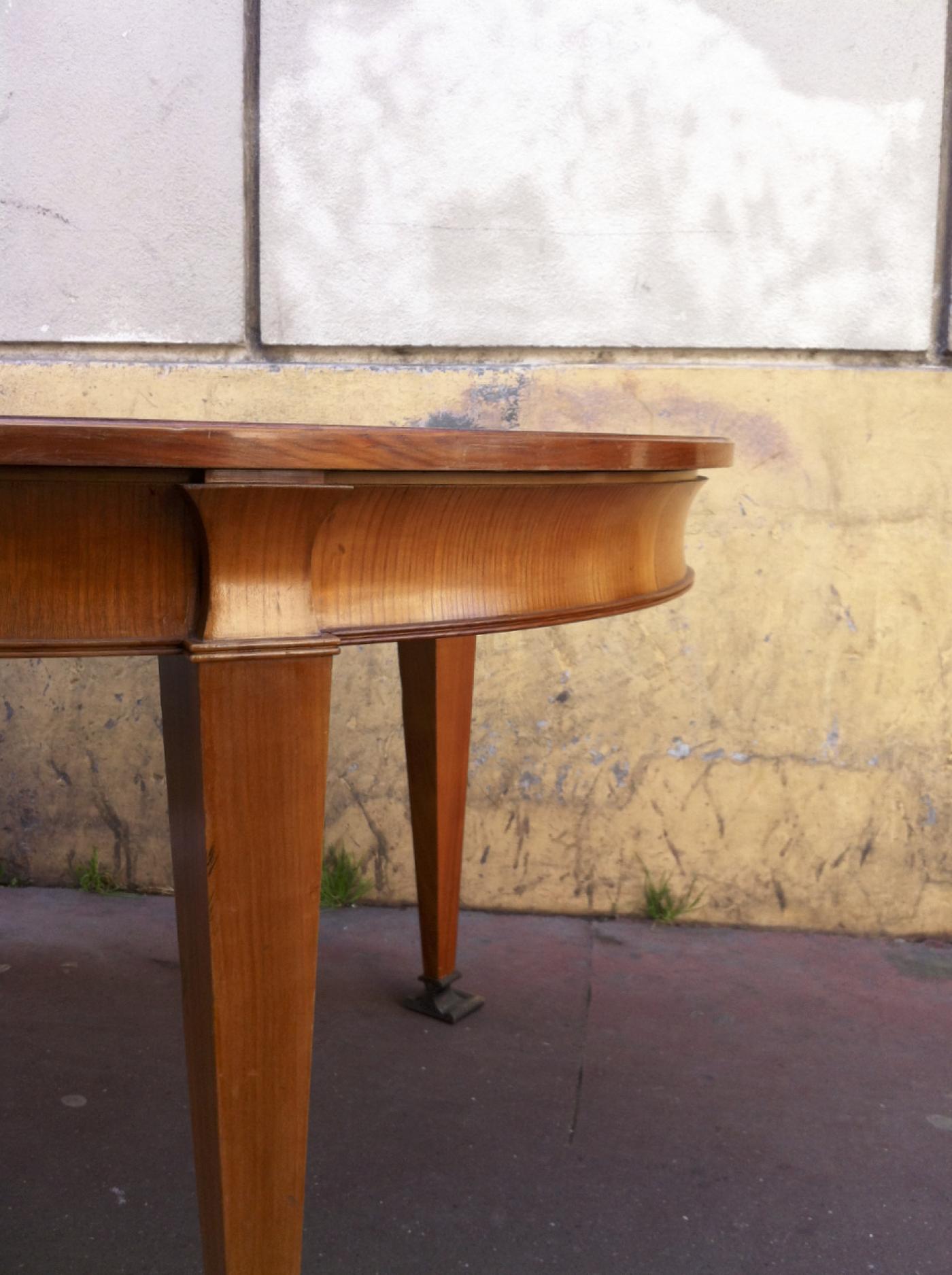 Maison Jansen Mason Jansen Oval Tinted Ash Tree Neo Classic Dining