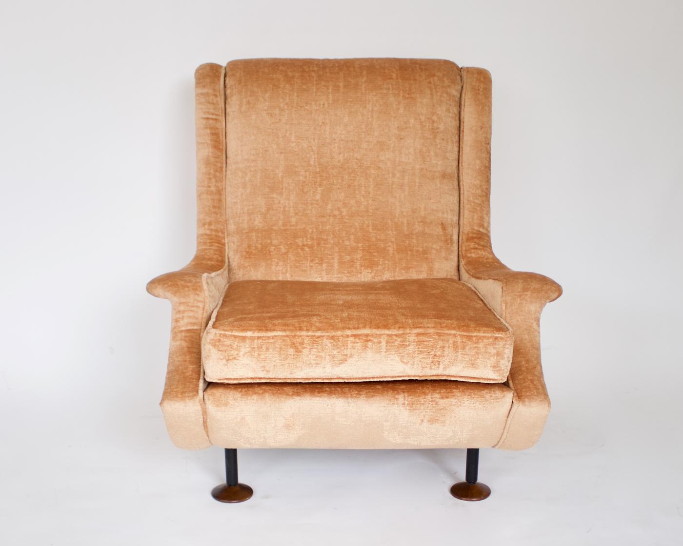 Marco Zanuso Marco Zanuso Italian Regent Lounge Chairs circa 1960 for Arflex