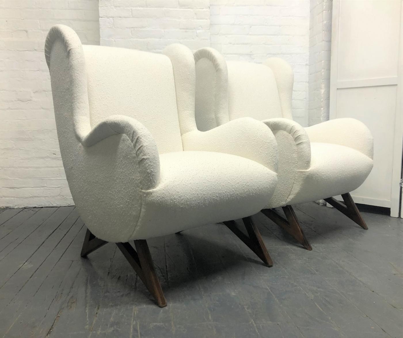 Marco Zanuso Pair of 1960s Italian Lounge Chairs