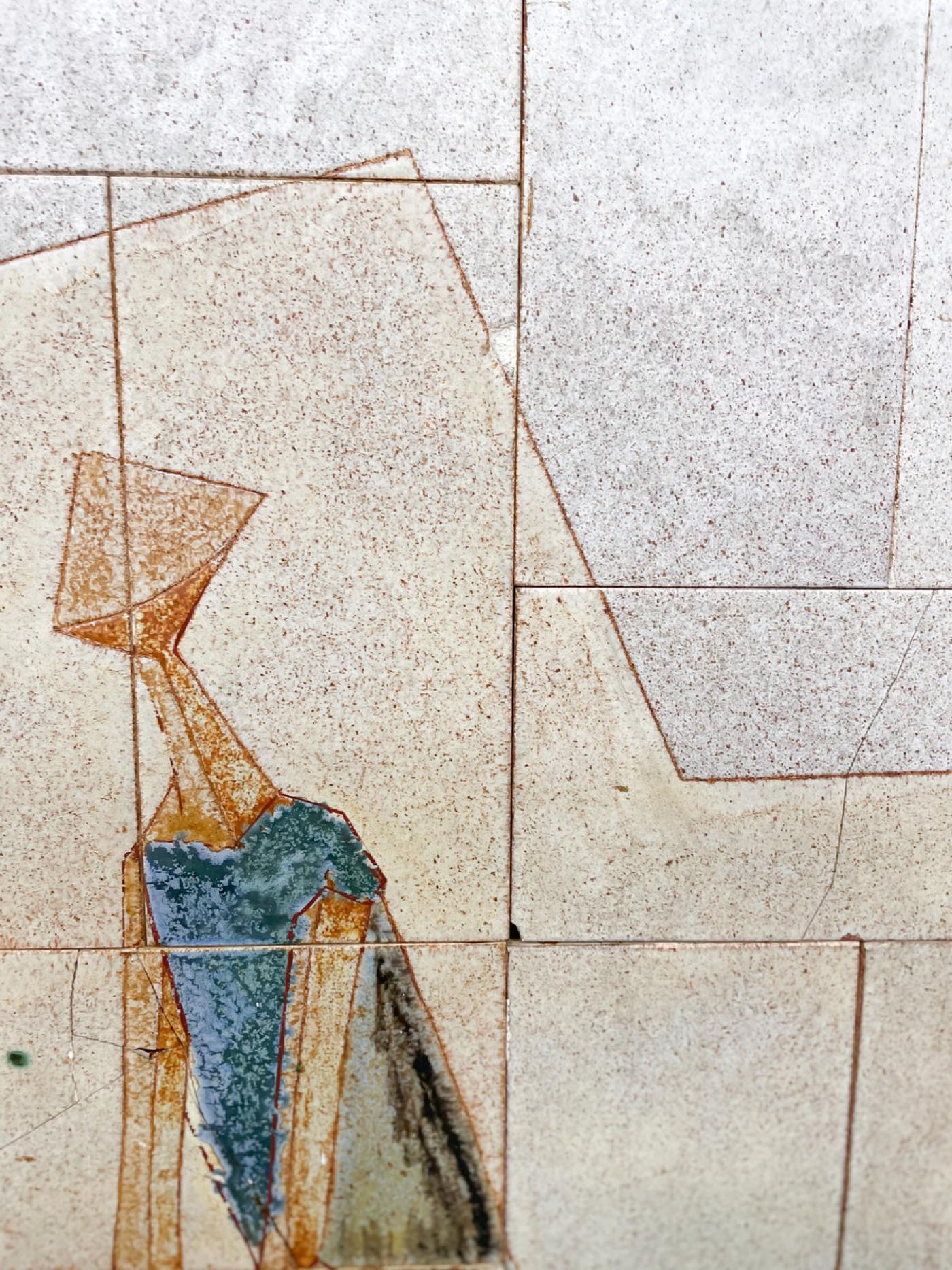 Mid Century Modern Ceramic Wall Panel