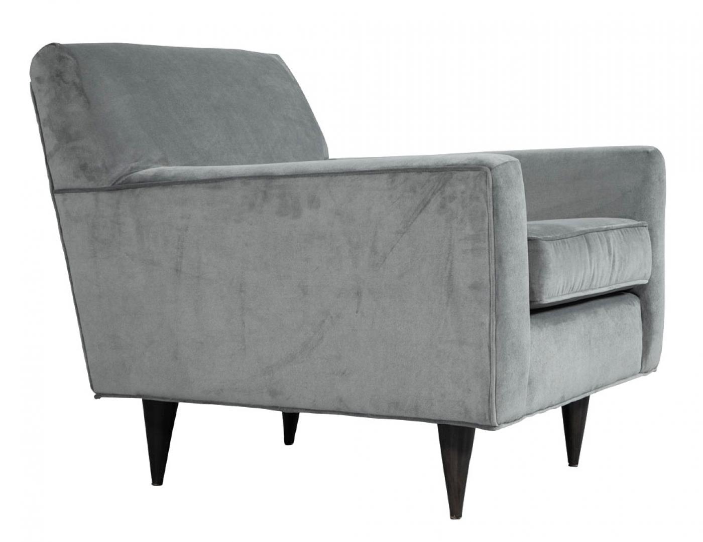 Mid-Century Modern Upholstered Lounge Chair