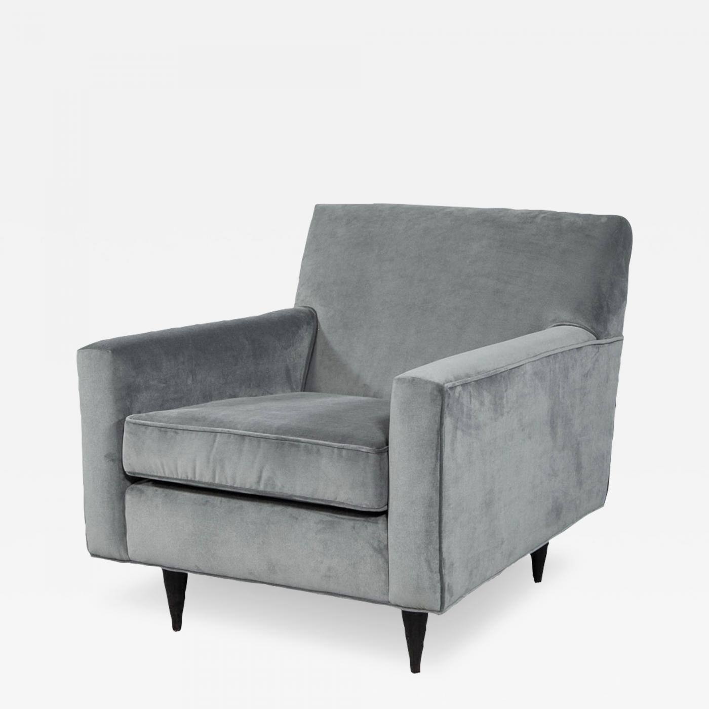 Mid-Century Modern Upholstered Lounge Chair