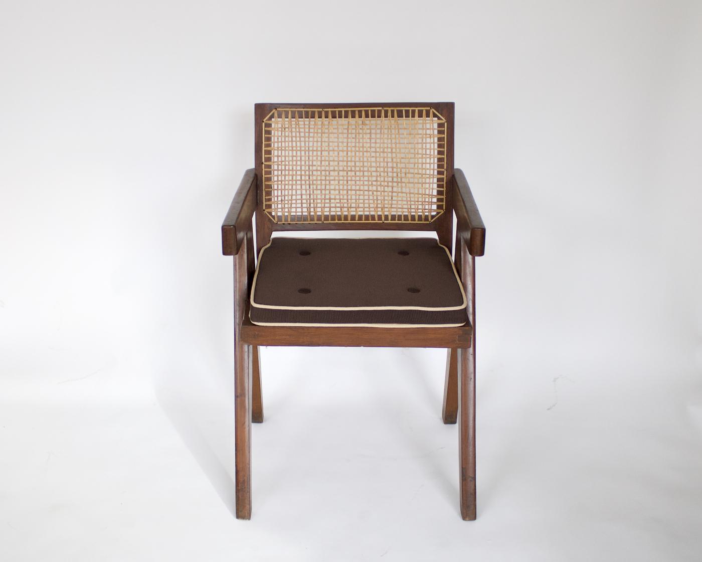 Pierre Jeanneret Pierre Jeanneret Teak Vintage Office Chair Chandigarh