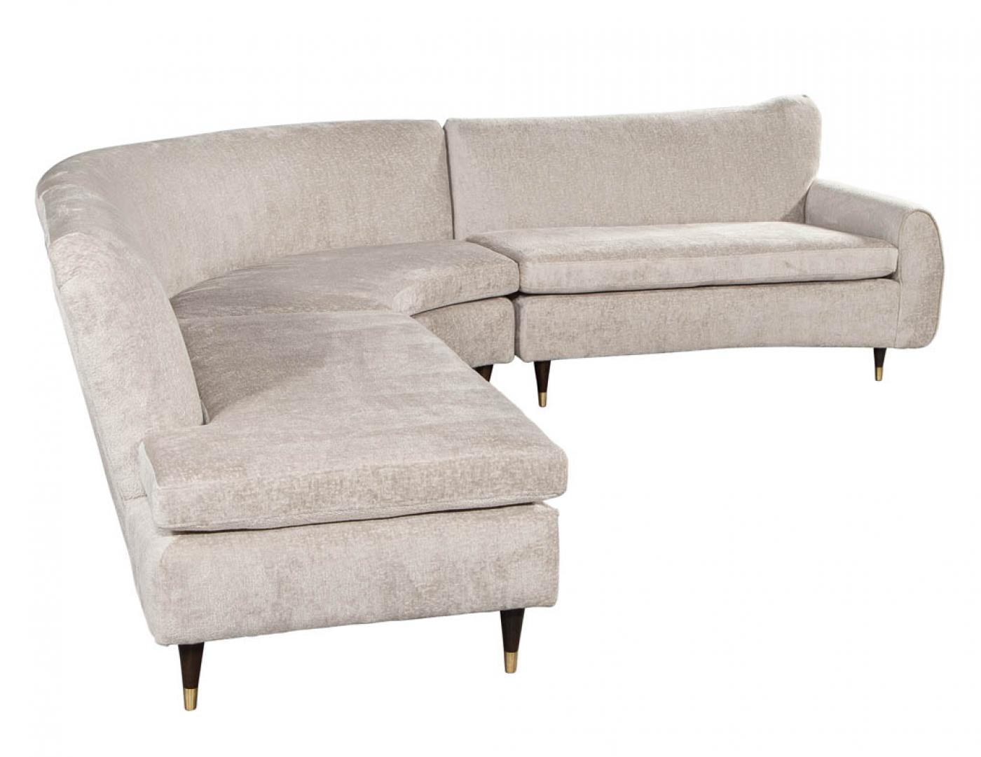 Restored Vintage MidCentury Modern Sectional Sofa Set