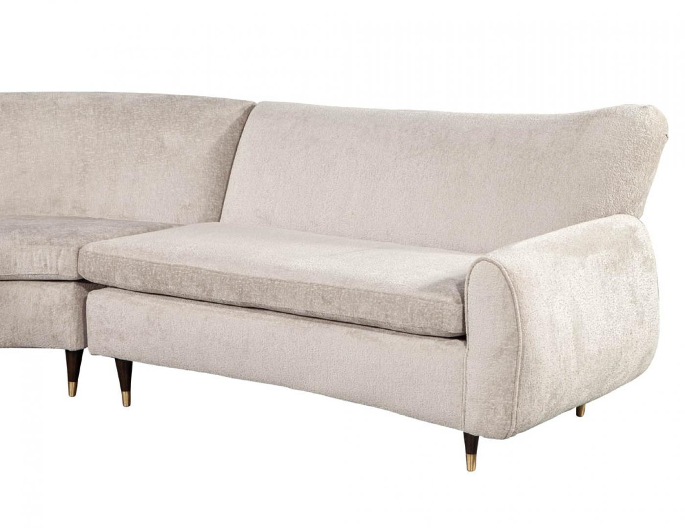 Restored Vintage MidCentury Modern Sectional Sofa Set