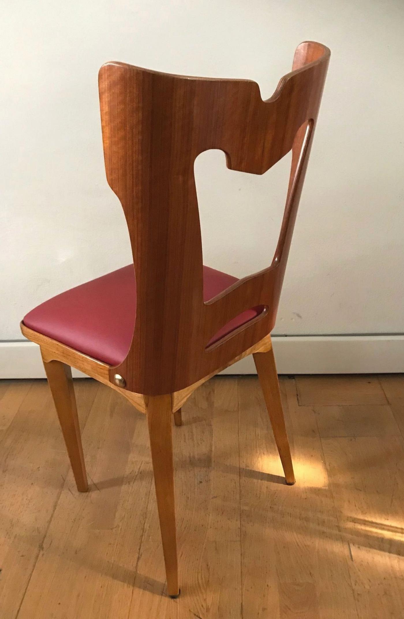 Sculptural Dining Chairs In Plywood