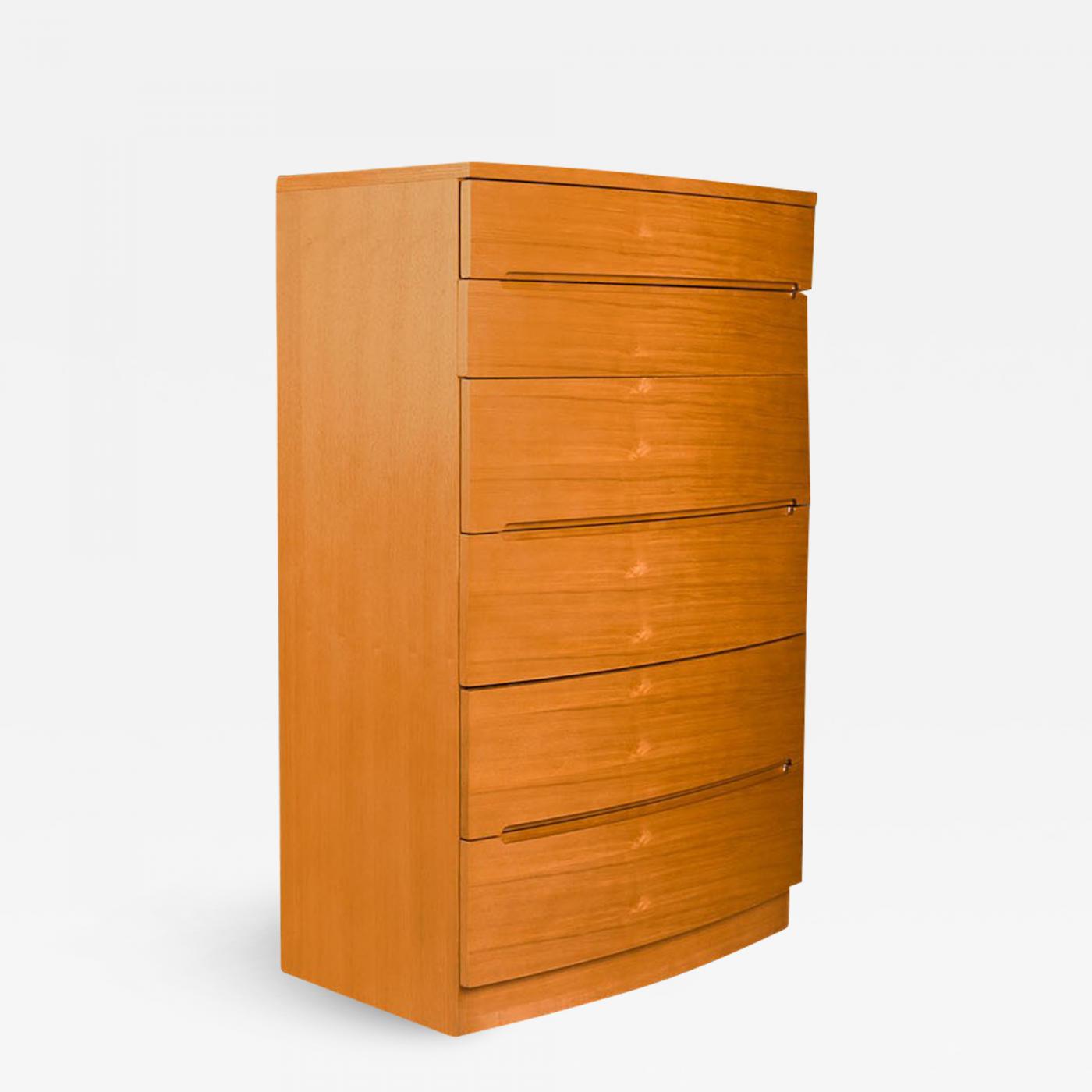 Teak Mid Century Modern Tall Dresser