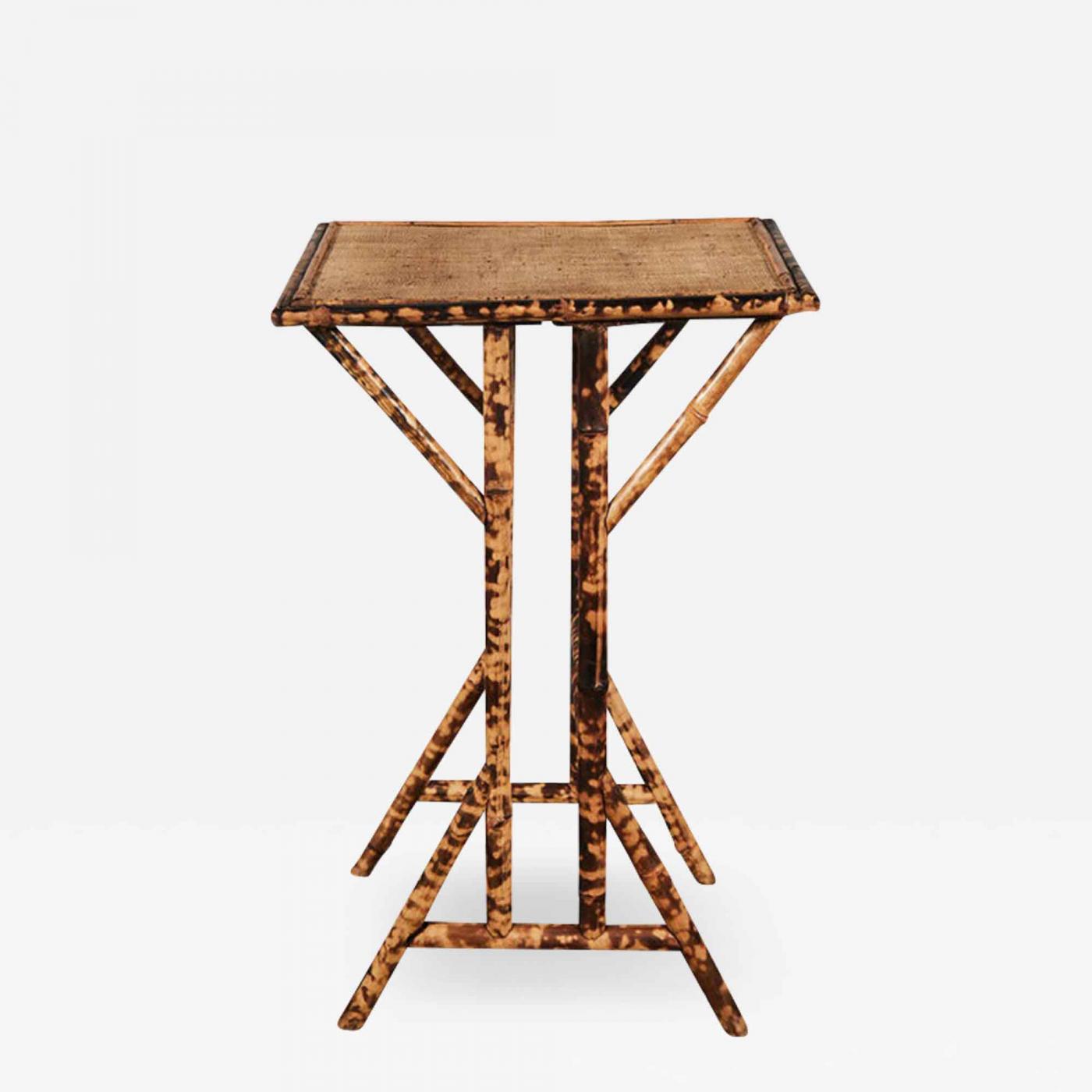 Victorian Tiger Bamboo Side Table