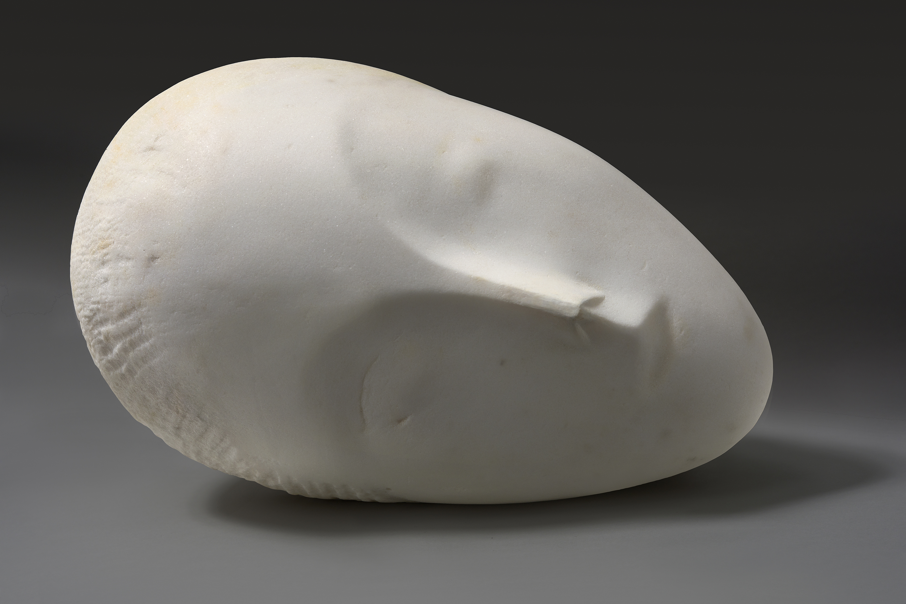Constantin Brancusi, Sleeping Muse I, 1909-1910. Marble, 6 3/4 x 10 7/8 x 8 3/8 in. (17.2 x 27.6 x 21.2 cm) on artist’s base: 5 1/8 x 14 1/2 x 11 3/8 in. (13.1 x 36.7 x 28.9 cm). Gift of Joseph H. Hirshhorn, 1966. Photo: Cathy Carver.
