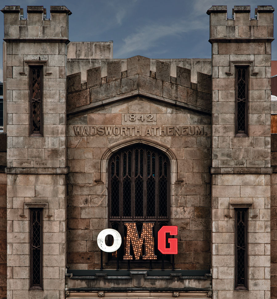 Fig. 14: Jack Pierson (b. 1960) OMG, 2014 Metal, neon, light bulbs, and transformers, 77 x 165 inches Wadsworth Atheneum Museum of Art, Hartford, Conn. The Douglas Tracy Smith and Dorothy Potter Smith Fund (2015.3.1).