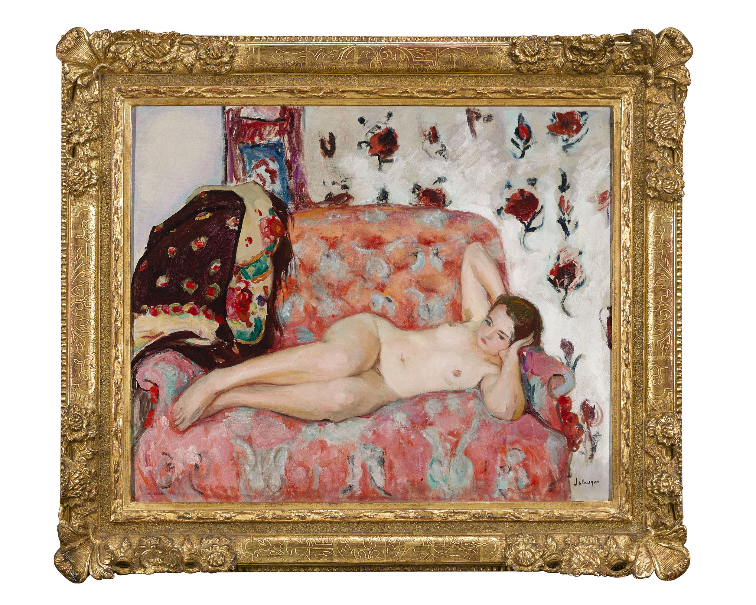 Henri Lebasque, Nu Allongé sur le Canapé (Nude Lying on a Sofa), signed &qu...