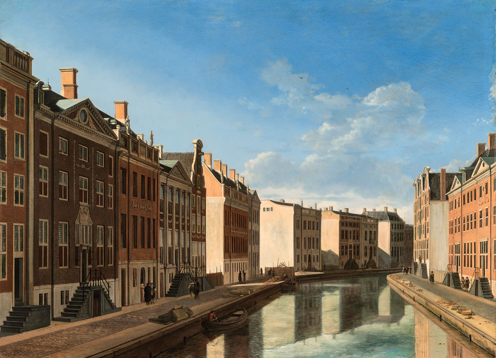 Gerrit Adriaensz Berckheyde (1658–1698) The ‘Golden Bend’ in the Herengracht, Amsterdam, 1671–1672 Oil on panel, 16¾ x 22¾ inches Rijksmuseum, Amsterdam. Purchased upon the recommendation of the Vereniging Rembrandt, with the support of the Stichting Nationaal Fonds Kunstbezit, thanks to a gift of Royal Dutch Shell, and the BankGiro Loterij.