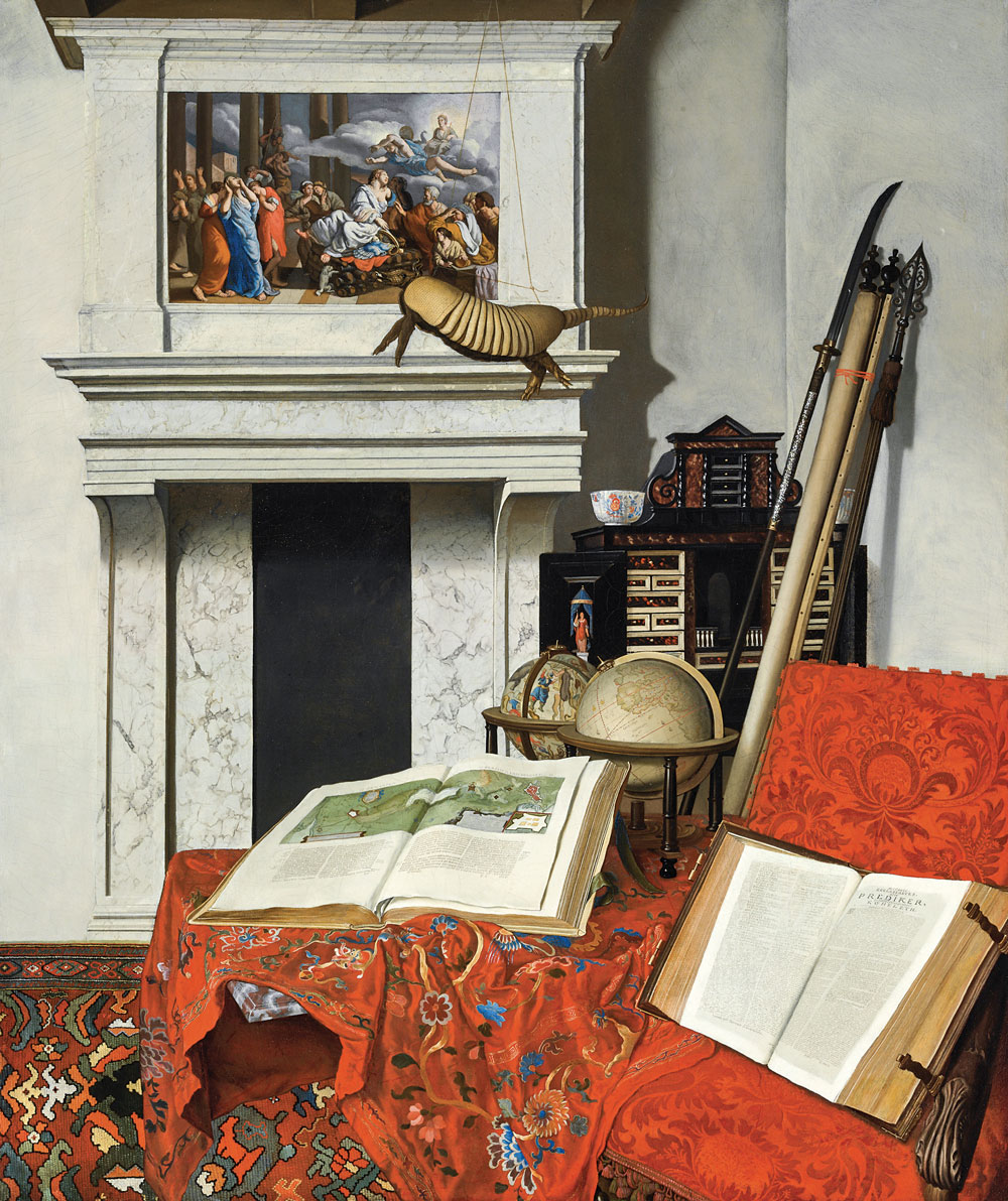 Jan van der Heyden (1637–1712) Room Corner with Rarities, 1712 Oil on canvas, 29½ × 25 inches Szépmûvészeti Múzeum, Budapest