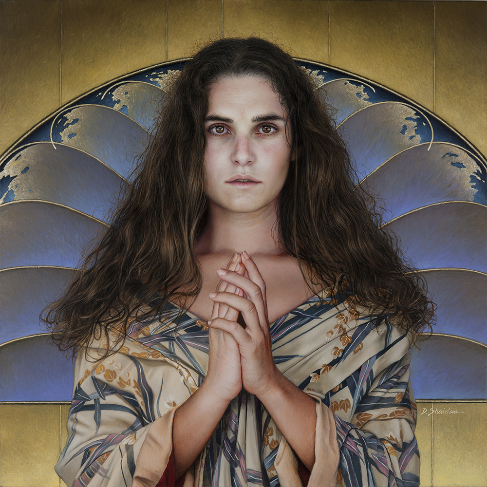 Duffy Sheridan, Esperanza, 24 x 24 inches, oil on canvas. Courtesy of Rehs Contemporary Galleries.