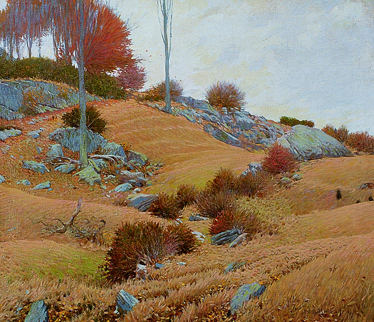 Grassy Hill, Lyme, Ct., The Artist’s Farm, Frank V. DuMond (1865–1951), 1925, oil on canvas.